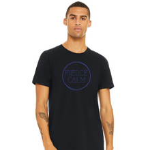 Load image into Gallery viewer, Fierce Calm Slim Fit Tee - blue logo